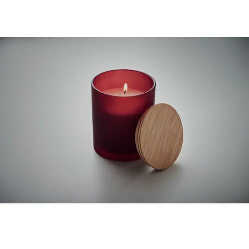 Plantaardige waskaars 280 gr Keops large bordeaux