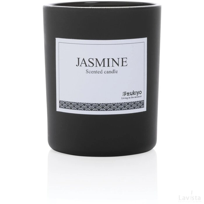 Ukiyo geurkaars in glas zwart