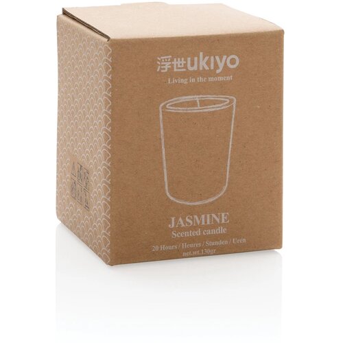 Ukiyo geurkaars in glas zwart