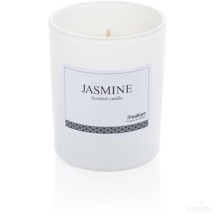 Ukiyo geurkaars in glas wit