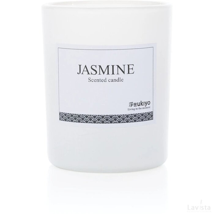 Ukiyo geurkaars in glas wit