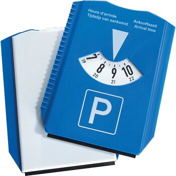 Parkeerschijf en ijskrabber ineen. Reutlingen blauw Parkeerschijf en ijskrabber ineen. Reutlingen blauw