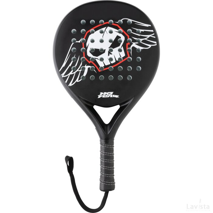 No Fear Fiber Glass Padel Racket zwart