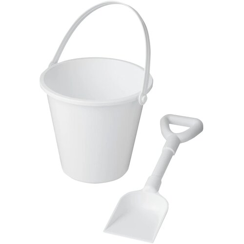 Tides strandemmer en schep van gerecycled plastic Wit