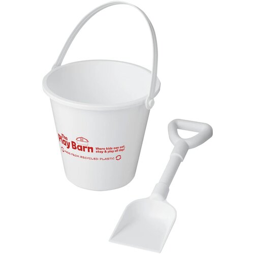 Tides strandemmer en schep van gerecycled plastic Wit