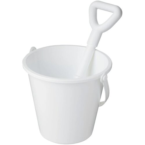 Tides strandemmer en schep van gerecycled plastic Wit