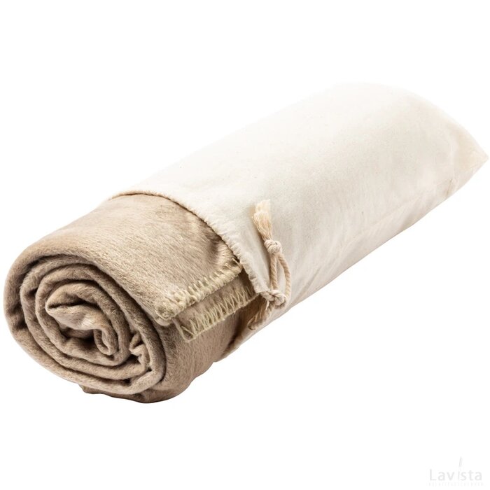 Bibbly Rpet Fleece Deken Natuurlijk