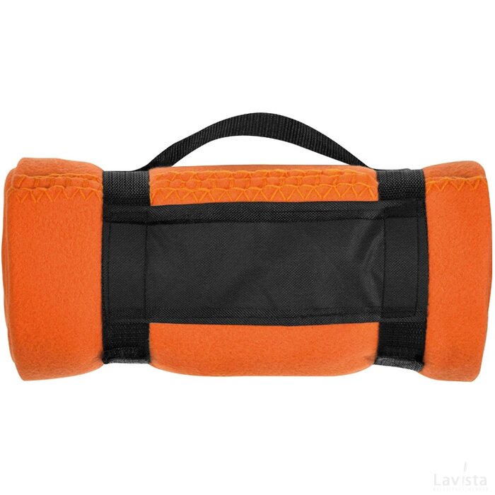 Fleecedeken Schleiz oranje