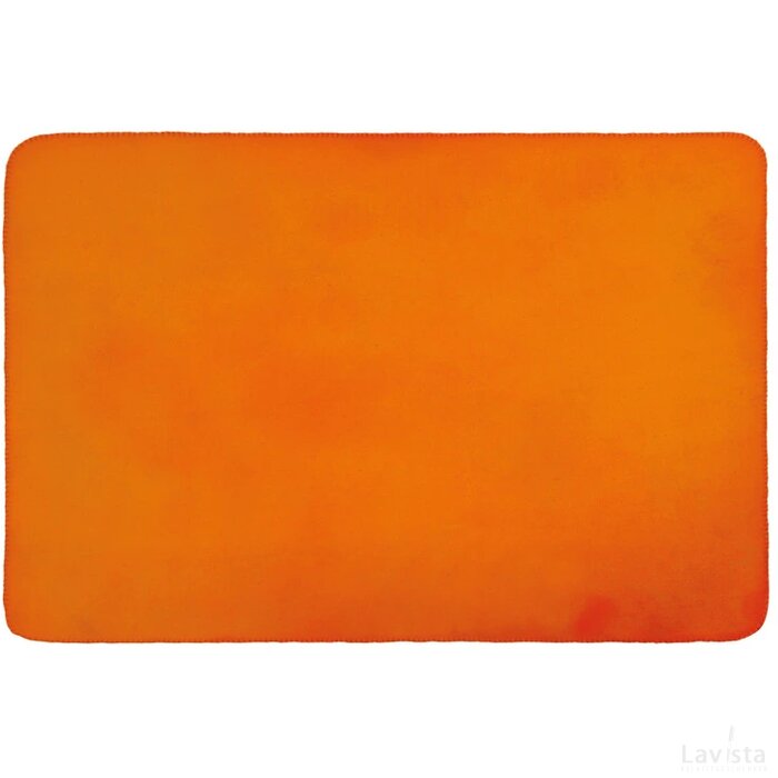Fleecedeken Schleiz oranje