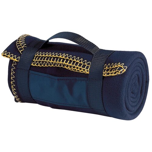 Fleecedeken Schleiz donkerblauw darkblue
