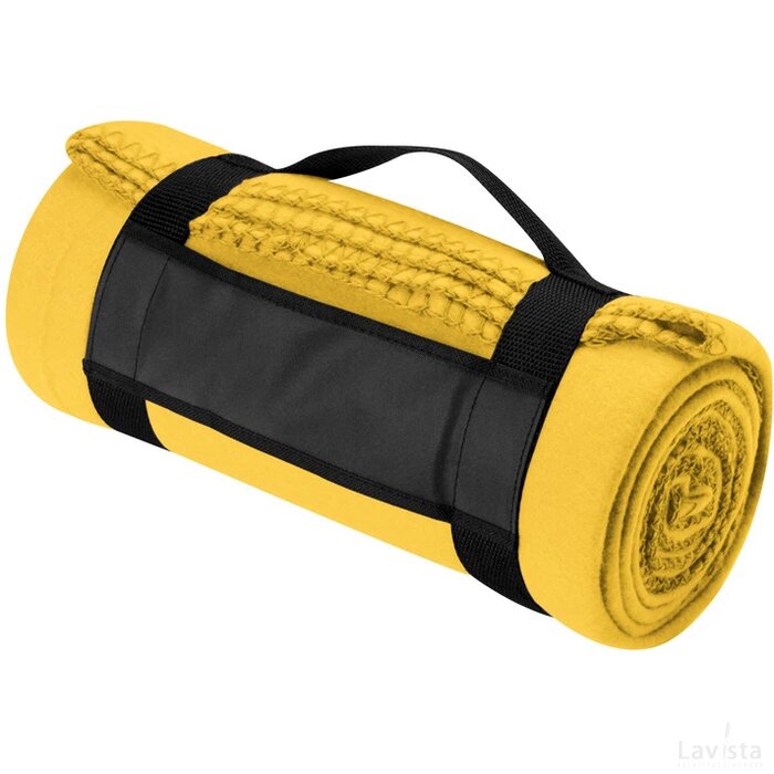 Fleecedeken Schleiz geel