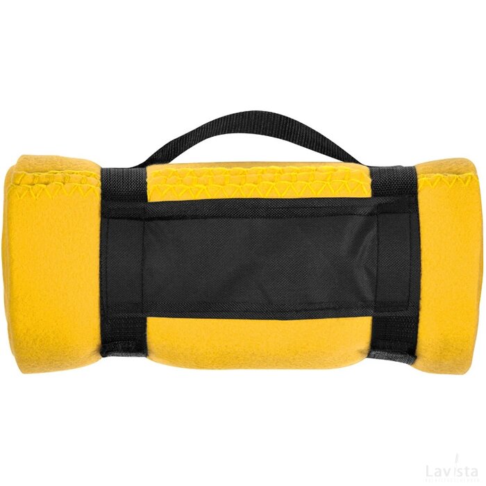 Fleecedeken Schleiz geel