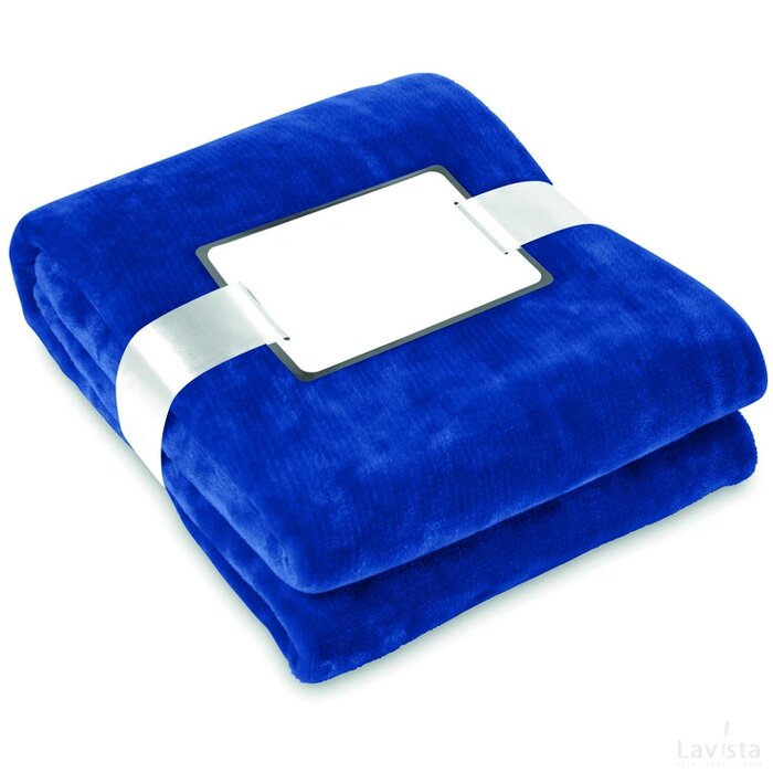 Deken van flanel Davos blauw