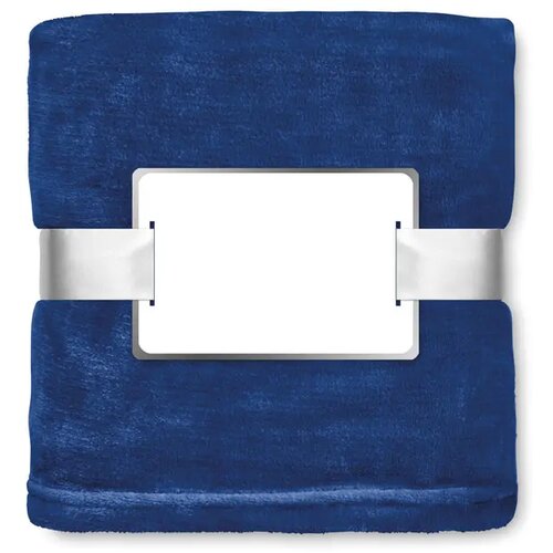 Deken van flanel Davos blauw