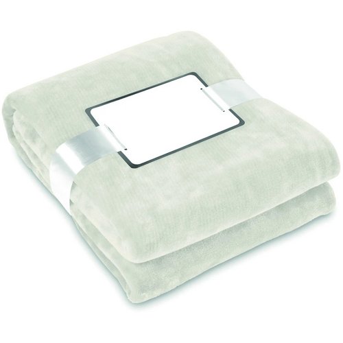 Deken van flanel Davos beige