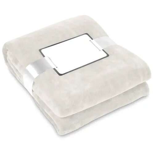 Deken van flanel Davos beige