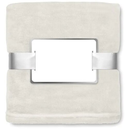Deken van flanel Davos beige