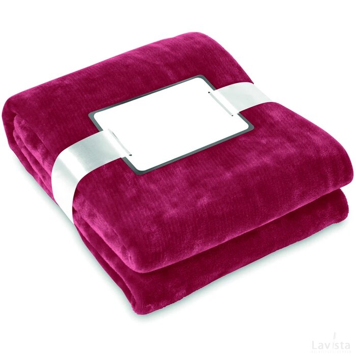 Deken van flanel Davos bordeaux