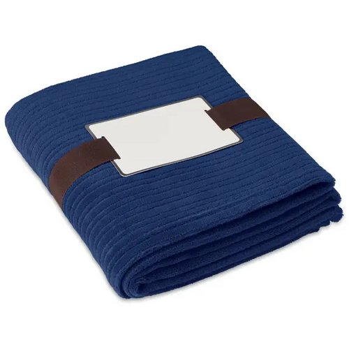 Fleece deken 240 g/m2 Cap code blauw
