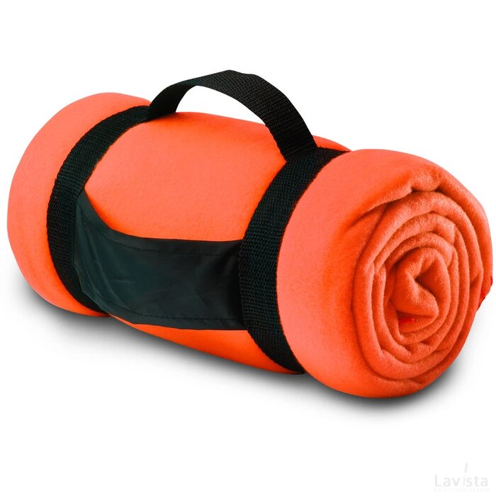 Fleece deken Stavenger oranje