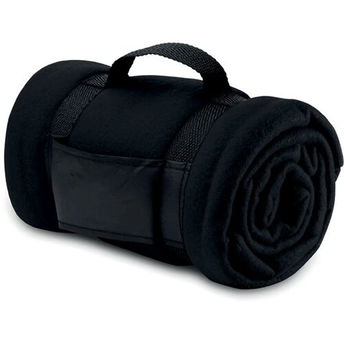 Fleece deken Stavenger zwart