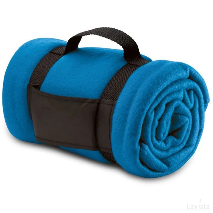 Fleece deken Stavenger royal blauw