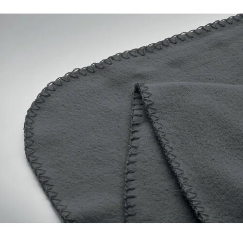 Rpet fleece deken 130gr/m² Bogda donker grijs