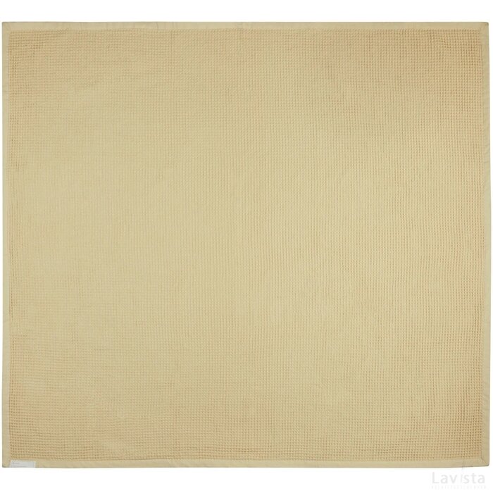 Abele 150 x 140 cm katoenen wafeldeken Beige