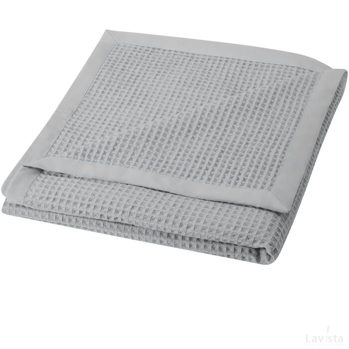 Abele 150 x 140 cm katoenen wafeldeken Grijs