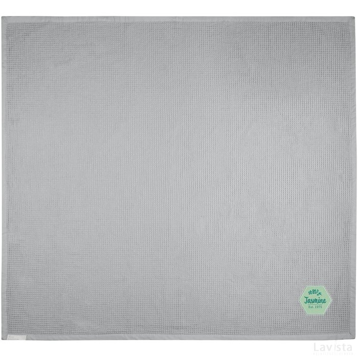 Abele 150 x 140 cm katoenen wafeldeken Grijs