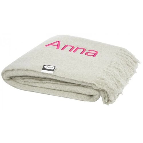 Ivy RPET mohair deken Licht grijs