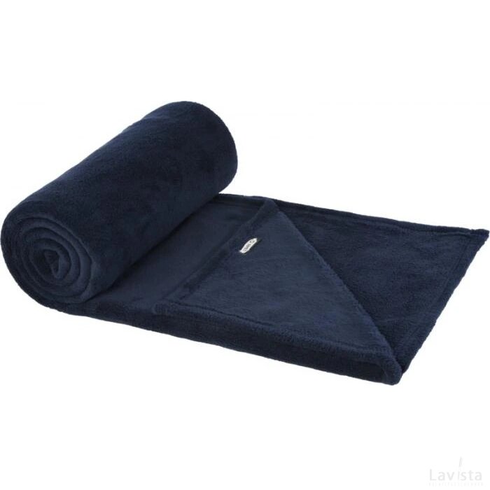 Lily RPET koraal fleece deken Donkerblauw