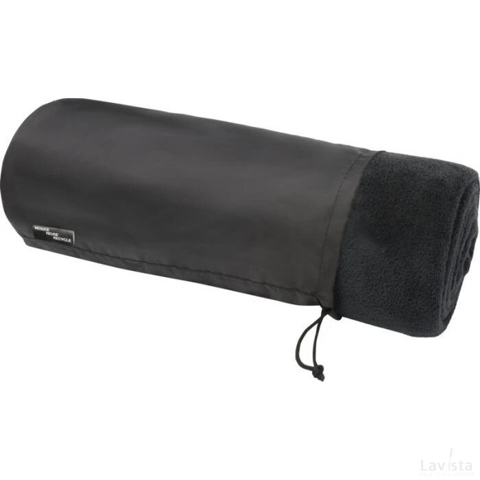 Lily RPET koraal fleece deken Zwart