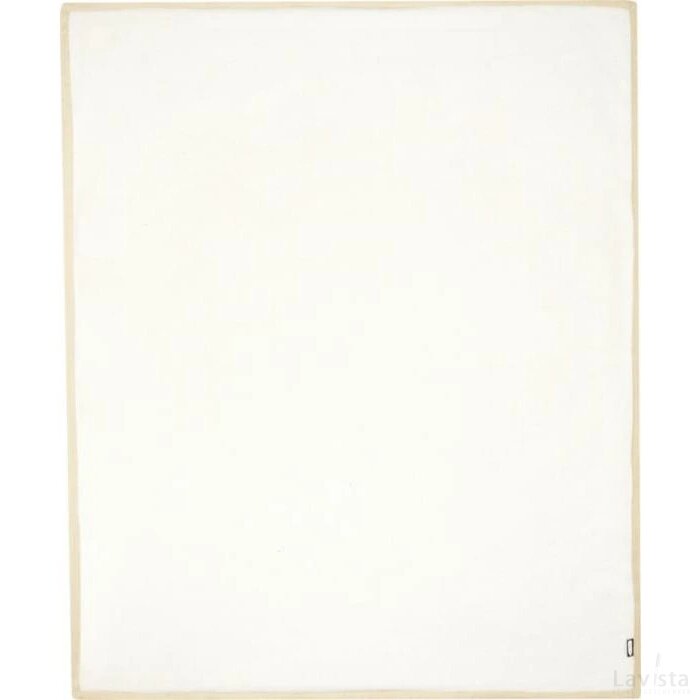 Marigold RPET polair fleece en sherpa deken Gebroken wit, Gebroken wit Gebroken wit/Gebroken wit