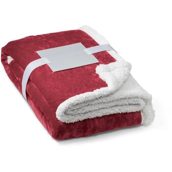 Heiden Fleece Deken Bordeaux Rood