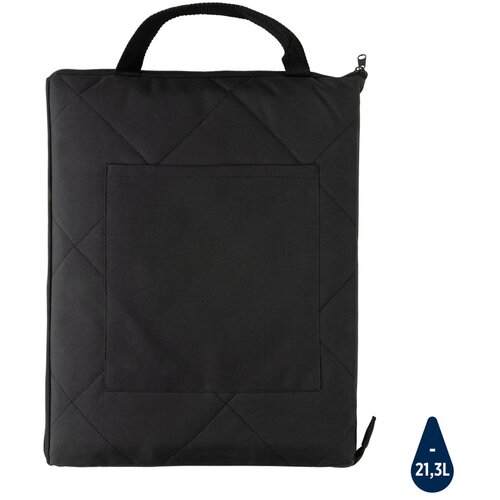 Impact Aware™ RPET opvouwbare gewatteerd picknickkleed zwart