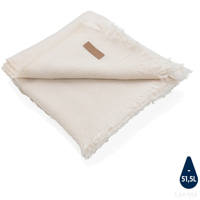 Ukiyo Aware™ Polylana®geweven deken 130x150cm gebroken wit