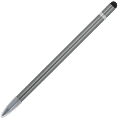 Duurzaam aluminium potlood met gum donker gun metal