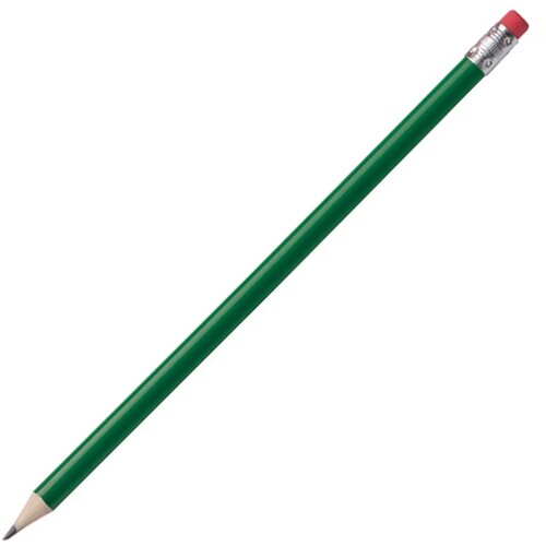 Potlood met gum groen