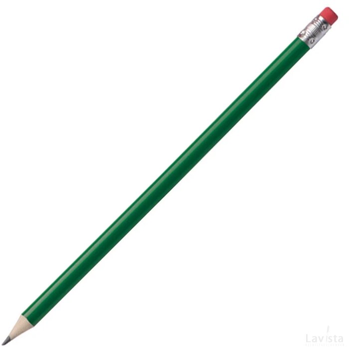 Potlood met gum groen