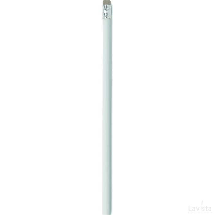 Potlood met gum Stomp wit