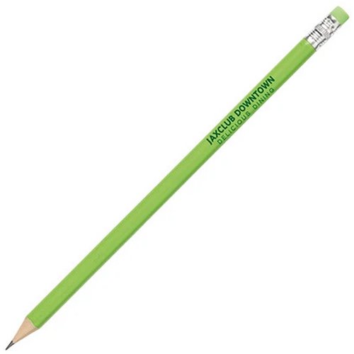 SABA potlood met gum en geslepen punt Peekay lichtgroen
