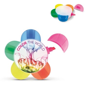 Markeerstift bloem frosted wit