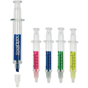 Markeerstift spuit transparant roze