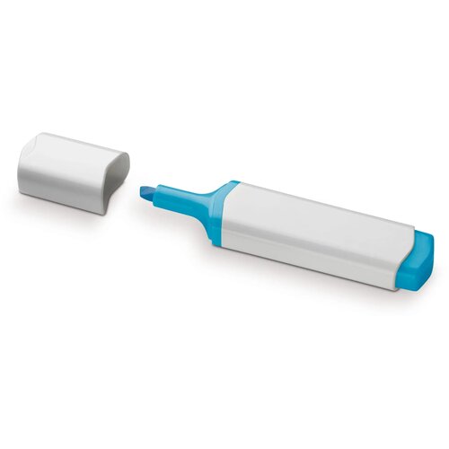 Tekstmarker wit / blauw