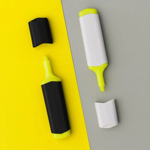 Tekstmarker wit / geel