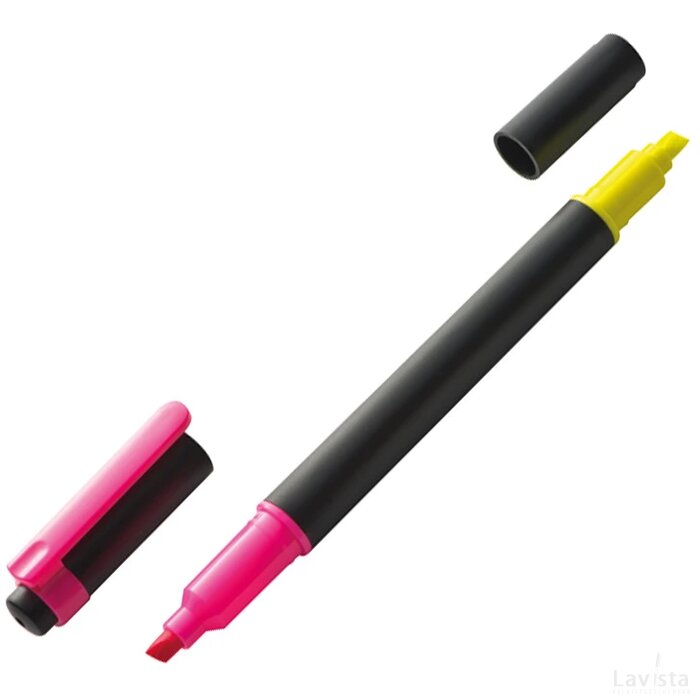 2-kleurige textmarker Calbe zwart