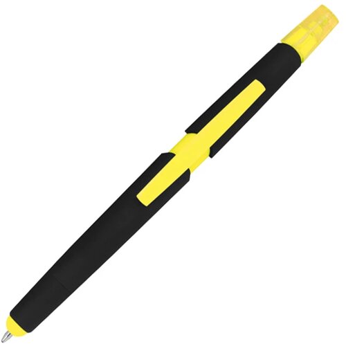 Pen met een tektstmarker geel