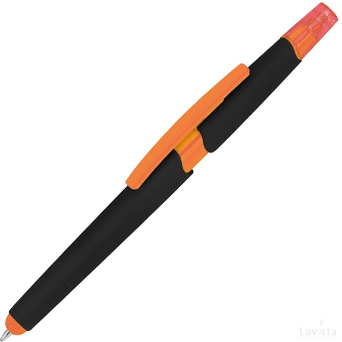 Pen met een tektstmarker oranje