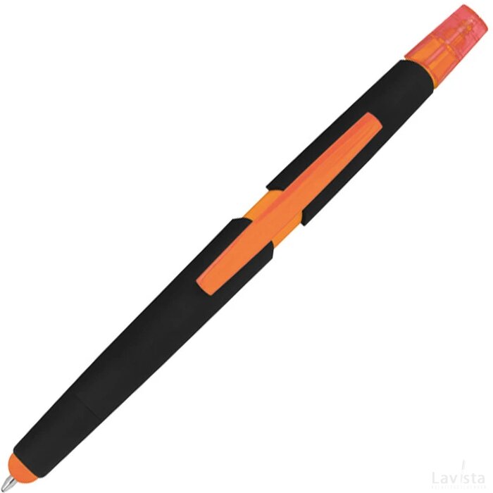 Pen met een tektstmarker oranje